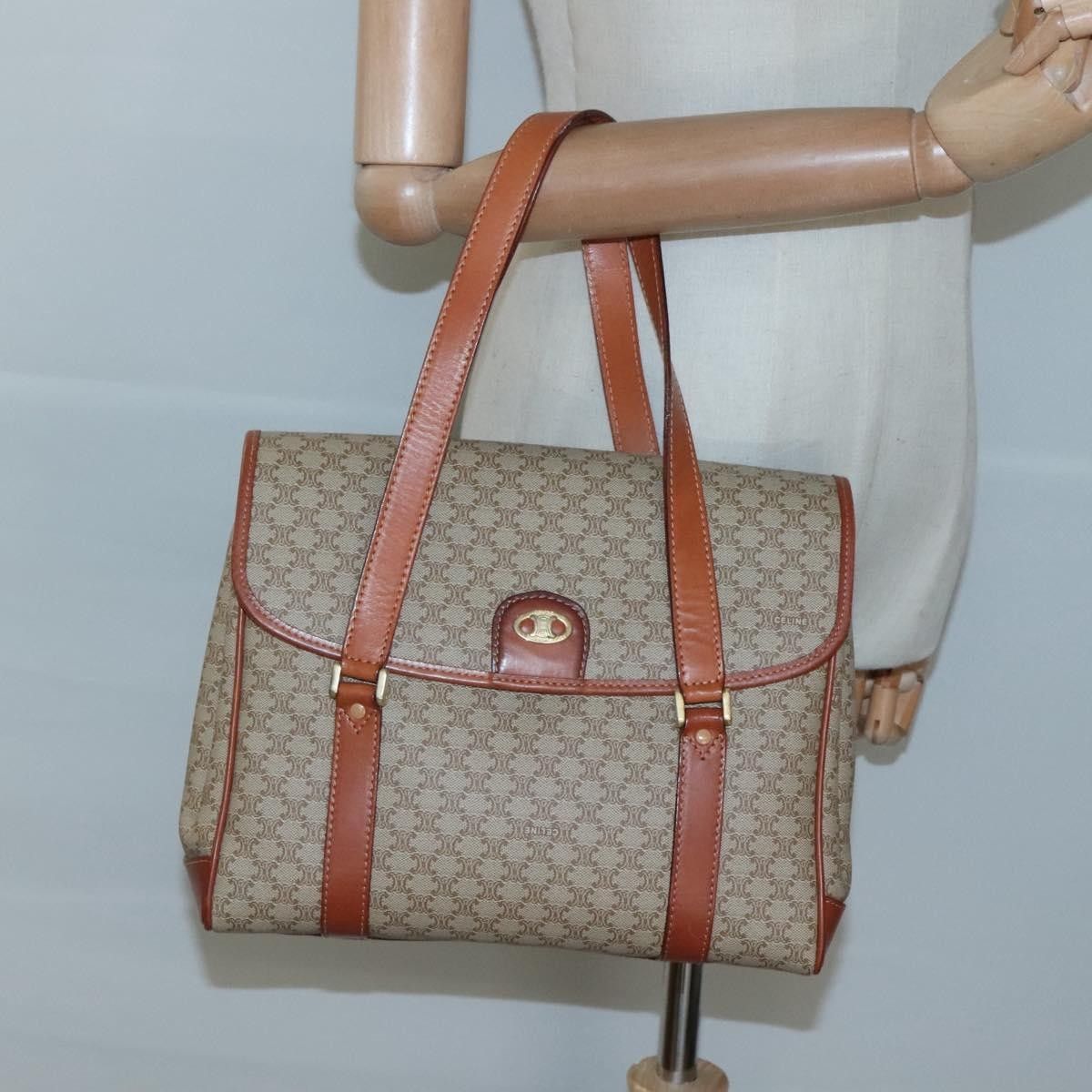 Celine Celine Vintage Macadam Handbag Canvas Size ONE SIZE - 14 Thumbnail