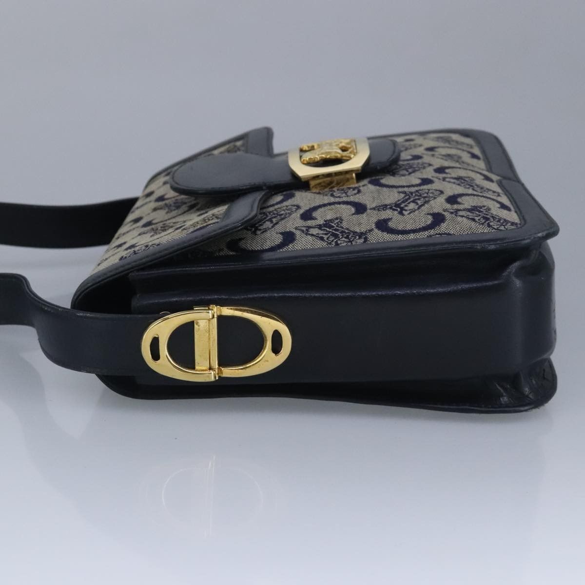 Celine Celine Horse Carriage Shoulder bag Macadam Canvas and leather Size ONE SIZE - 3 Thumbnail
