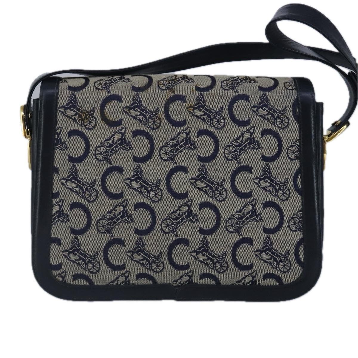 Celine Celine Horse Carriage Shoulder bag Macadam Canvas and leather Size ONE SIZE - 2 Thumbnail