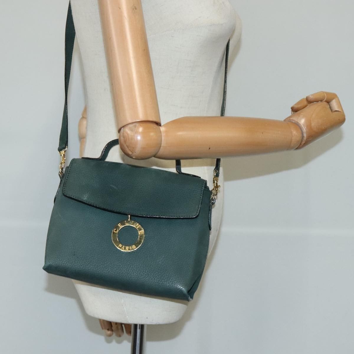Celine Celine Circle Logo Handbag Leather Size ONE SIZE - 14 Thumbnail