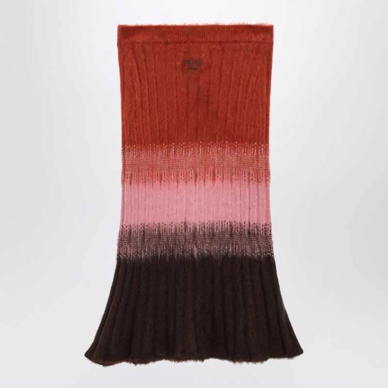 Fendi Fendi Multicoloured Mohair And Wool Skirt Size 28" / US 6 / IT 42 - 2 Thumbnail