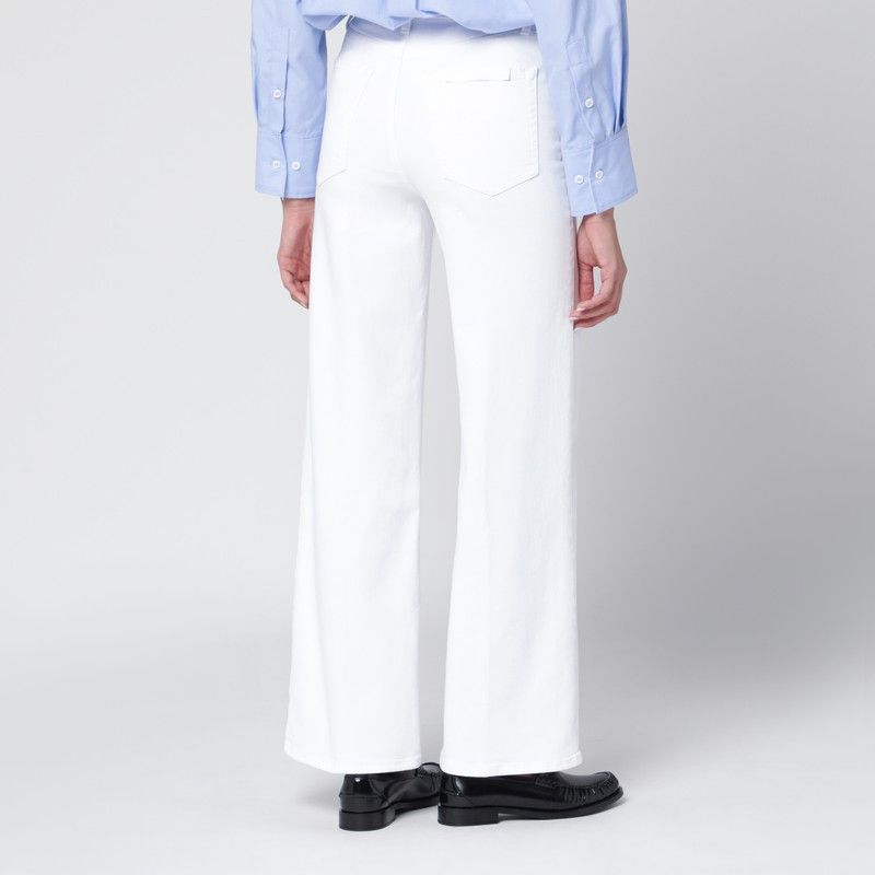 Frame Frame White Slim Palazzo Jeans Size 28" / US 6 / IT 42 - 2 Thumbnail