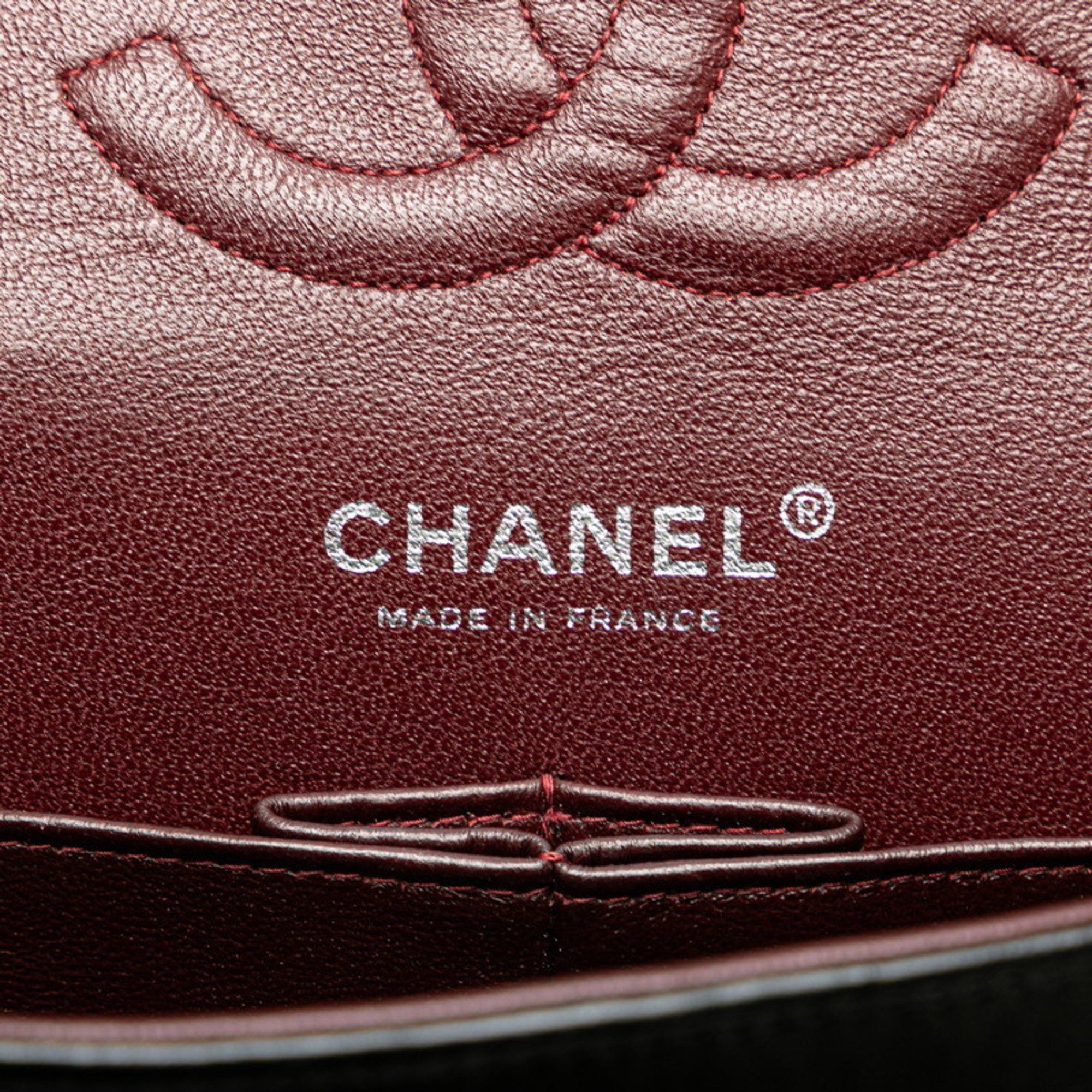 Chanel CHANEL Matelasse 25 Double Flap Coco Mark Chain Shoulder Bag in Black Lambskin for Women Size ONE SIZE - 5 Thumbnail
