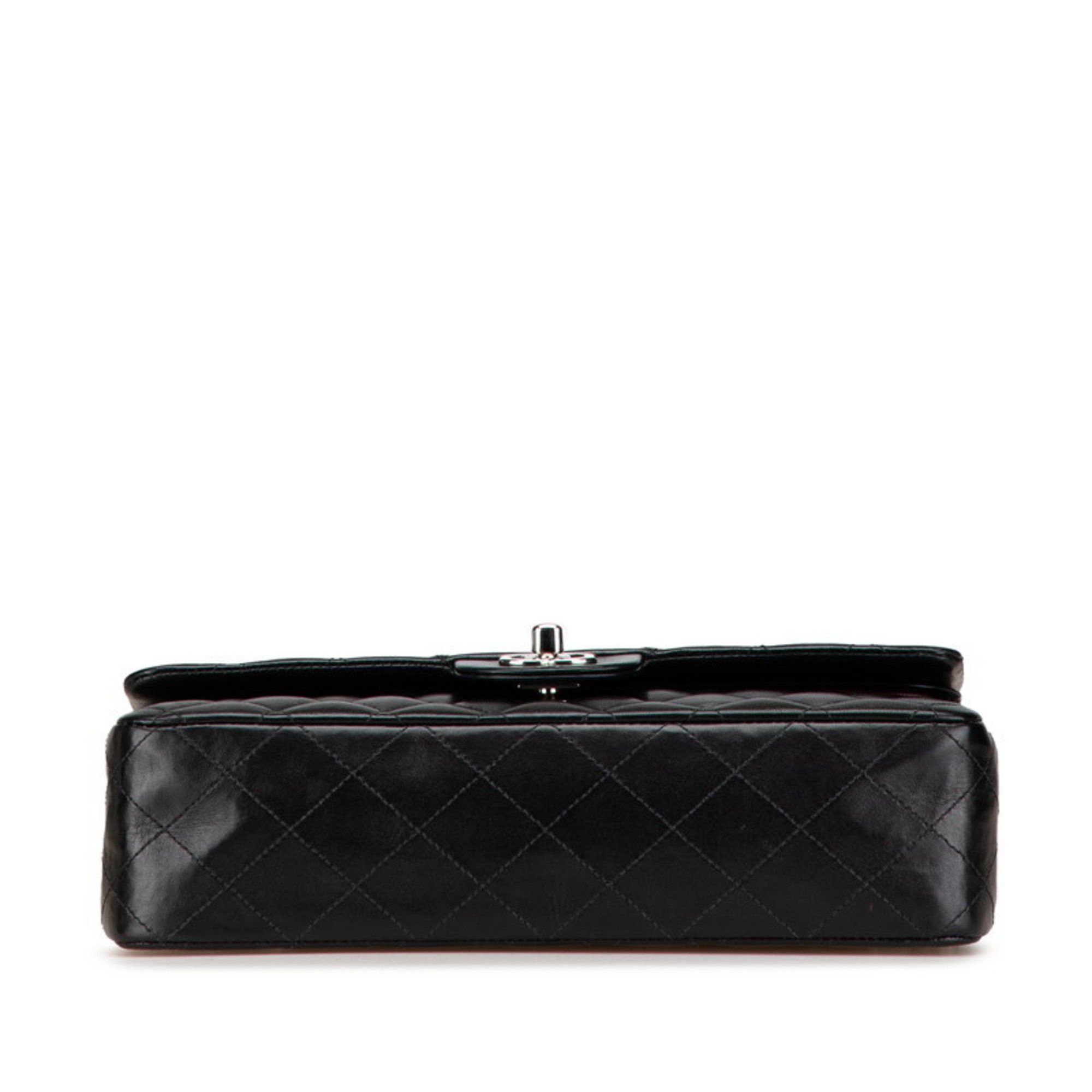 Chanel CHANEL Matelasse 25 Double Flap Coco Mark Chain Shoulder Bag in Black Lambskin for Women Size ONE SIZE - 3 Thumbnail