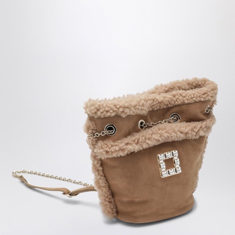 Roger Vivier Roger Vivier Trã¨S Vivier Backpack In Suede And Shearling Size ONE SIZE - 2 Thumbnail