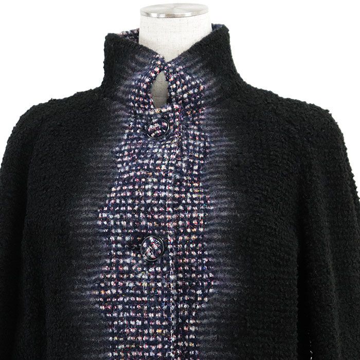 Chanel Chanel Chanel P52273 Tweed Cashmere Silk Wool Long Coat Others Outerwear P52273 DUTY FREE for USA Size ONE SIZE - 2 Thumbnail