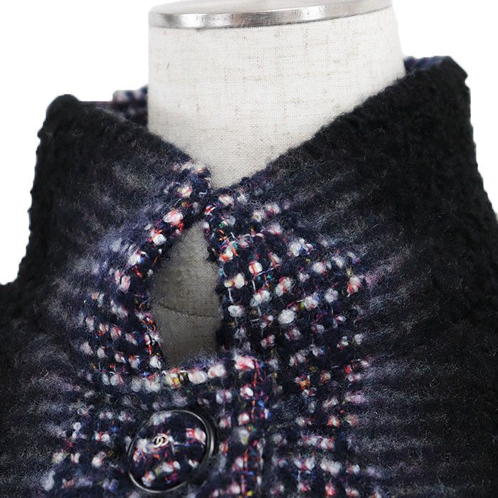 Chanel Chanel Chanel P52273 Tweed Cashmere Silk Wool Long Coat Others Outerwear P52273 DUTY FREE for USA Size ONE SIZE - 14 Thumbnail
