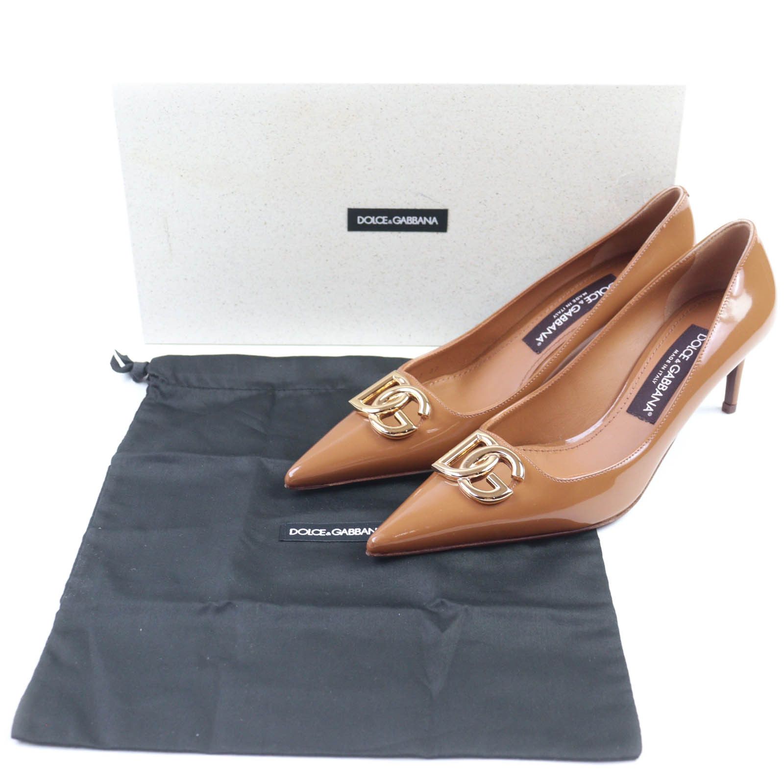 Dolce & Gabbana Dolce & Gabbana Dolce&Gabbana DG buckle Patent Leather Pumps Leather Shoes DUTY FREE for USA Size ONE SIZE - 2 Thumbnail