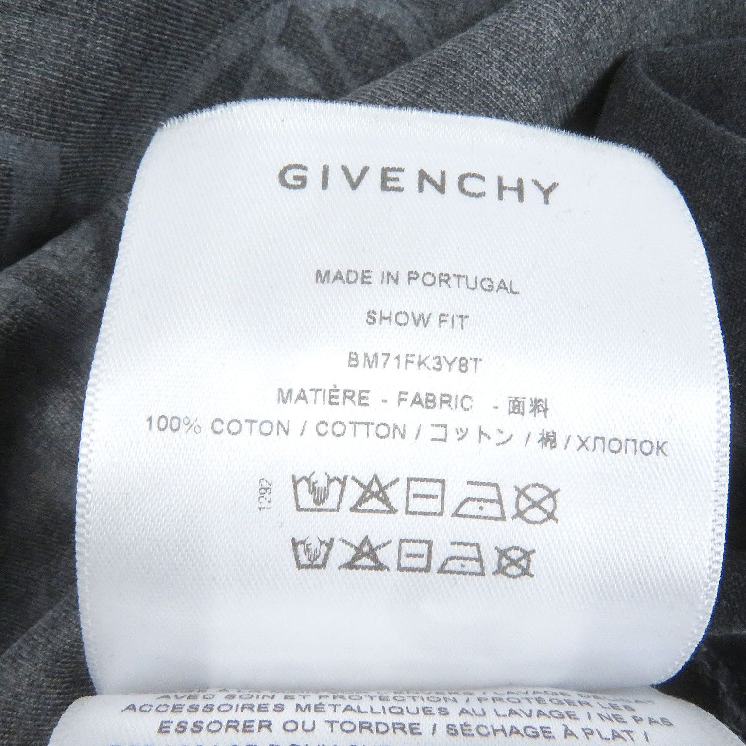 Givenchy Givenchy GIVENCHY Overlapped Embroidered Long-sleeved T-shirt Cotton T-Shirts BM71FK3YBT DUTY FREE for USA Size ONE SIZE - 7 Thumbnail