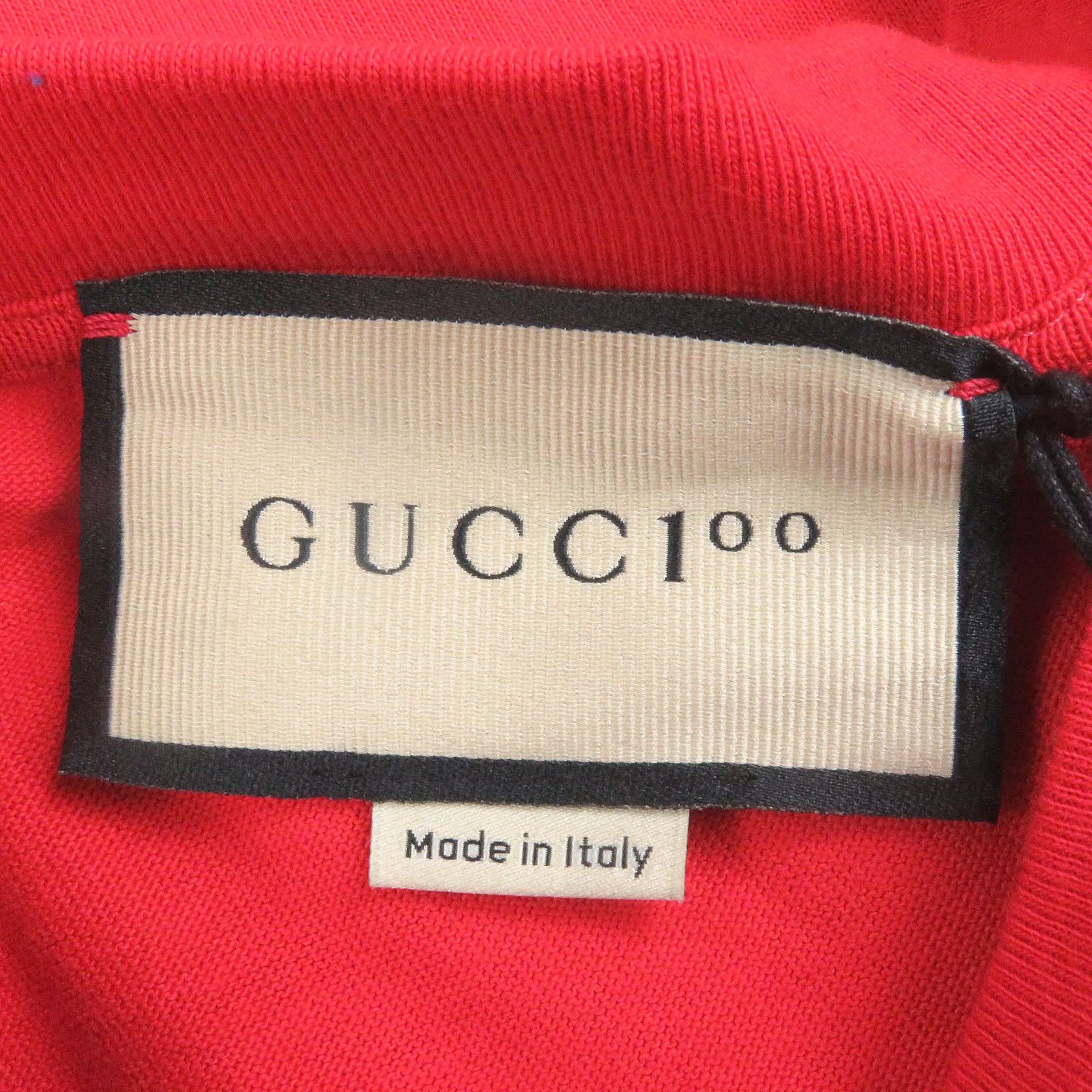 Gucci Gucci Gucci 100th Anniversary Cotton T-shirt Cotton T-Shirts 655459 DUTY FREE for USA Size ONE SIZE - 4 Thumbnail