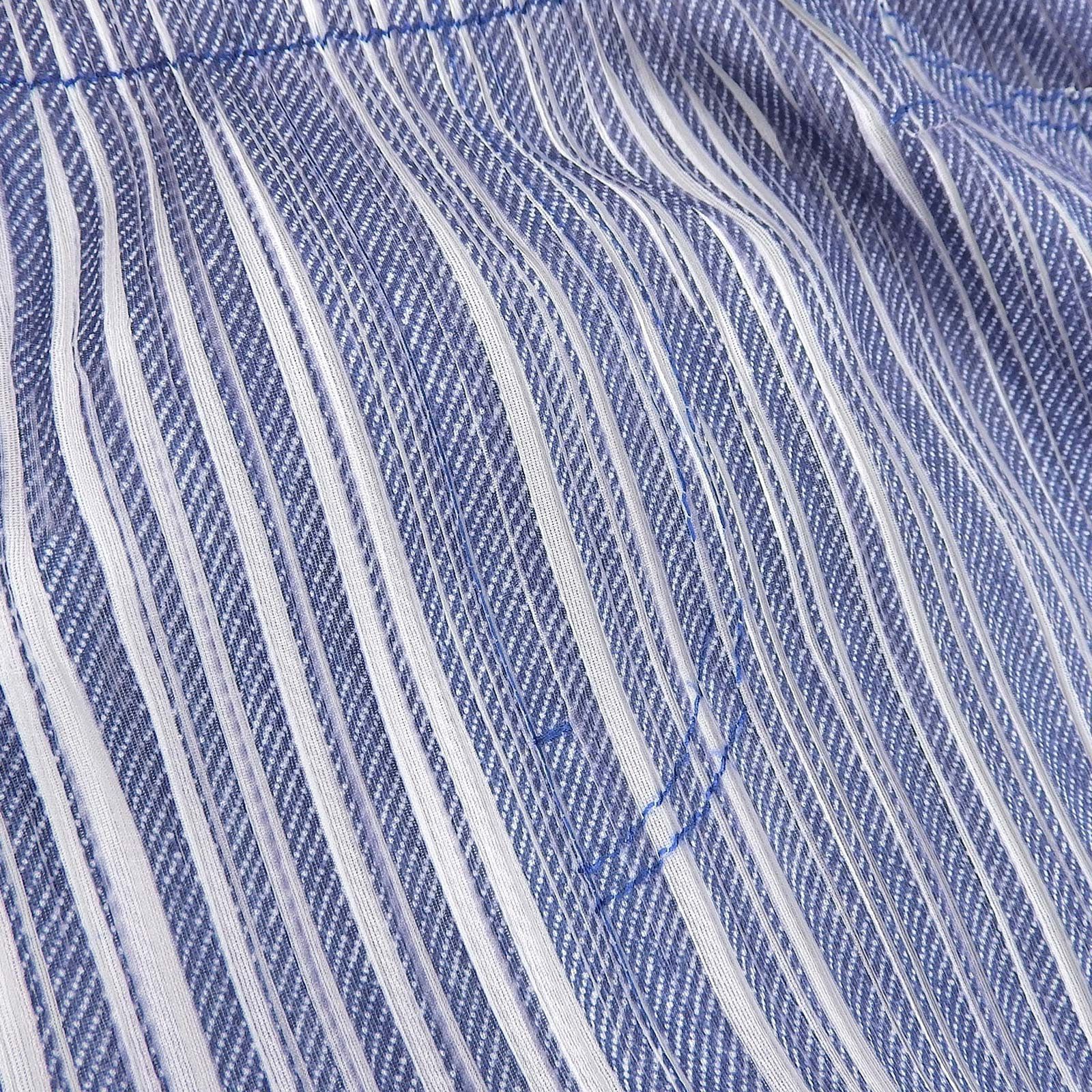 Issey Miyake Issey Miyake PLEATS PLEASE Denim Transfer Pleated Polyester Skirt Others Skirts PP11-JG614 DUTY FREE for USA Size ONE SIZE - 5 Thumbnail