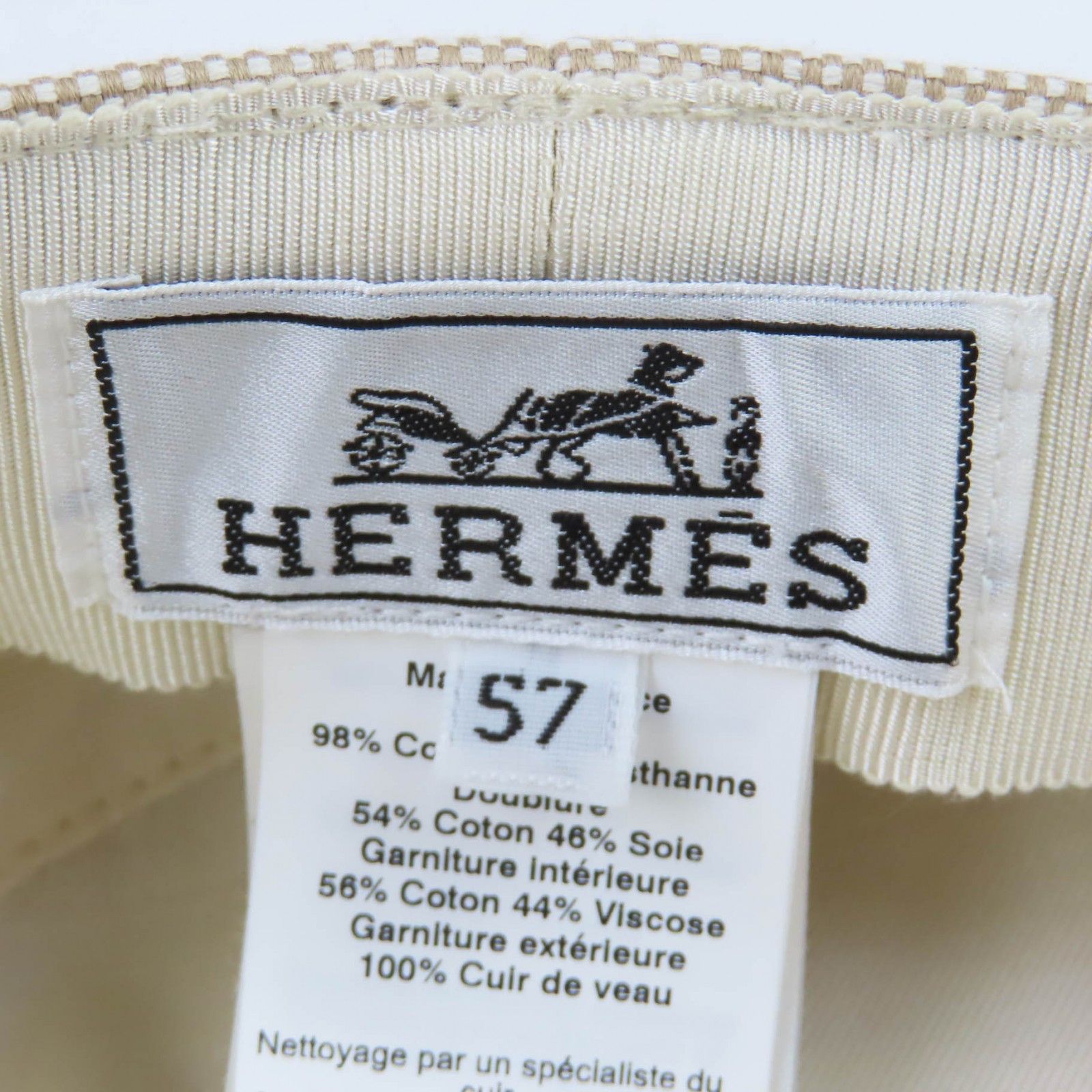 Hermes Hermes Hermes Cotton Cap Cotton Hats DUTY FREE for USA Size ONE SIZE - 7 Thumbnail
