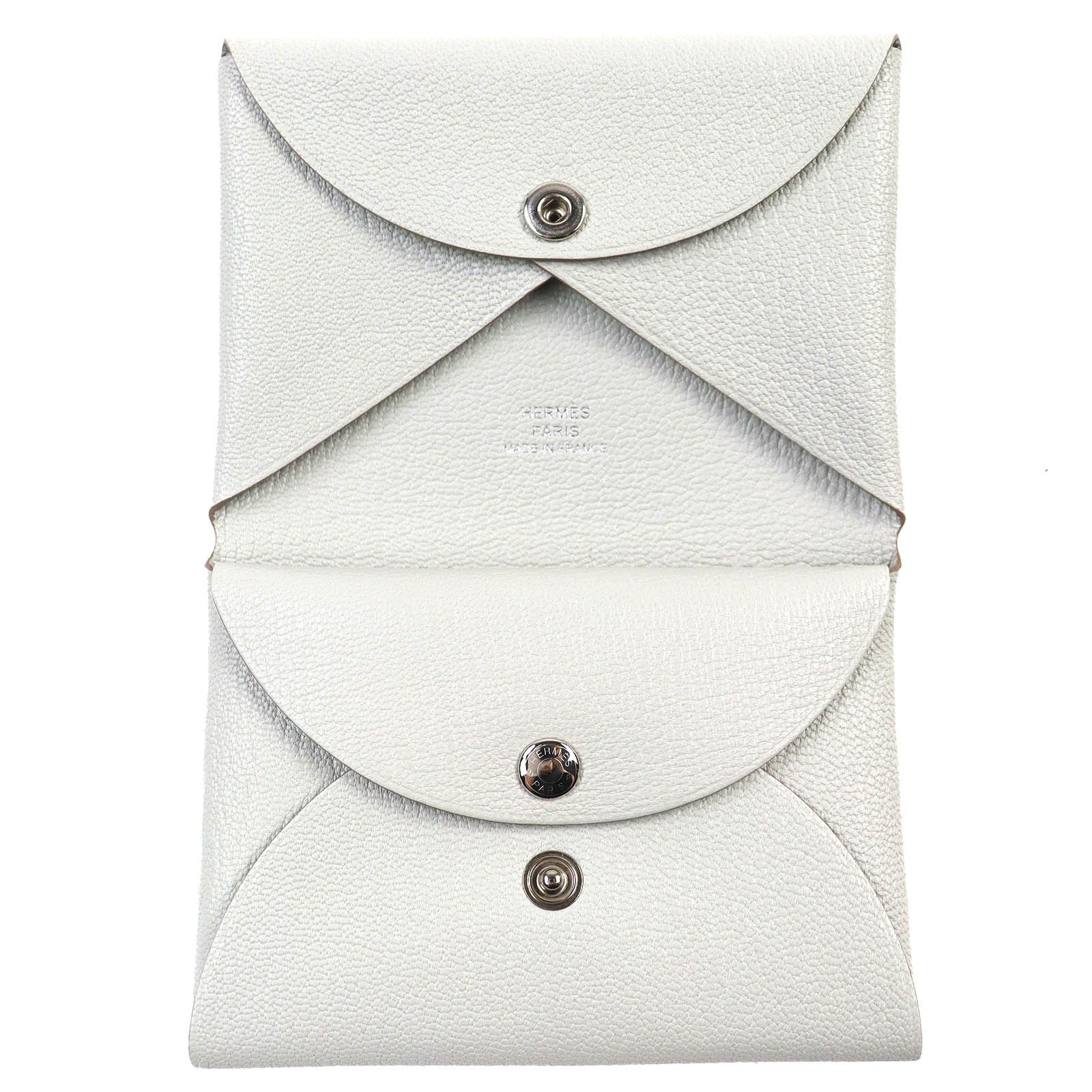 Hermes Hermes Hermes Calvi duo Coin Case Leather Coin Case Stamp W (2024) DUTY FREE for USA Size ONE SIZE - 6 Thumbnail
