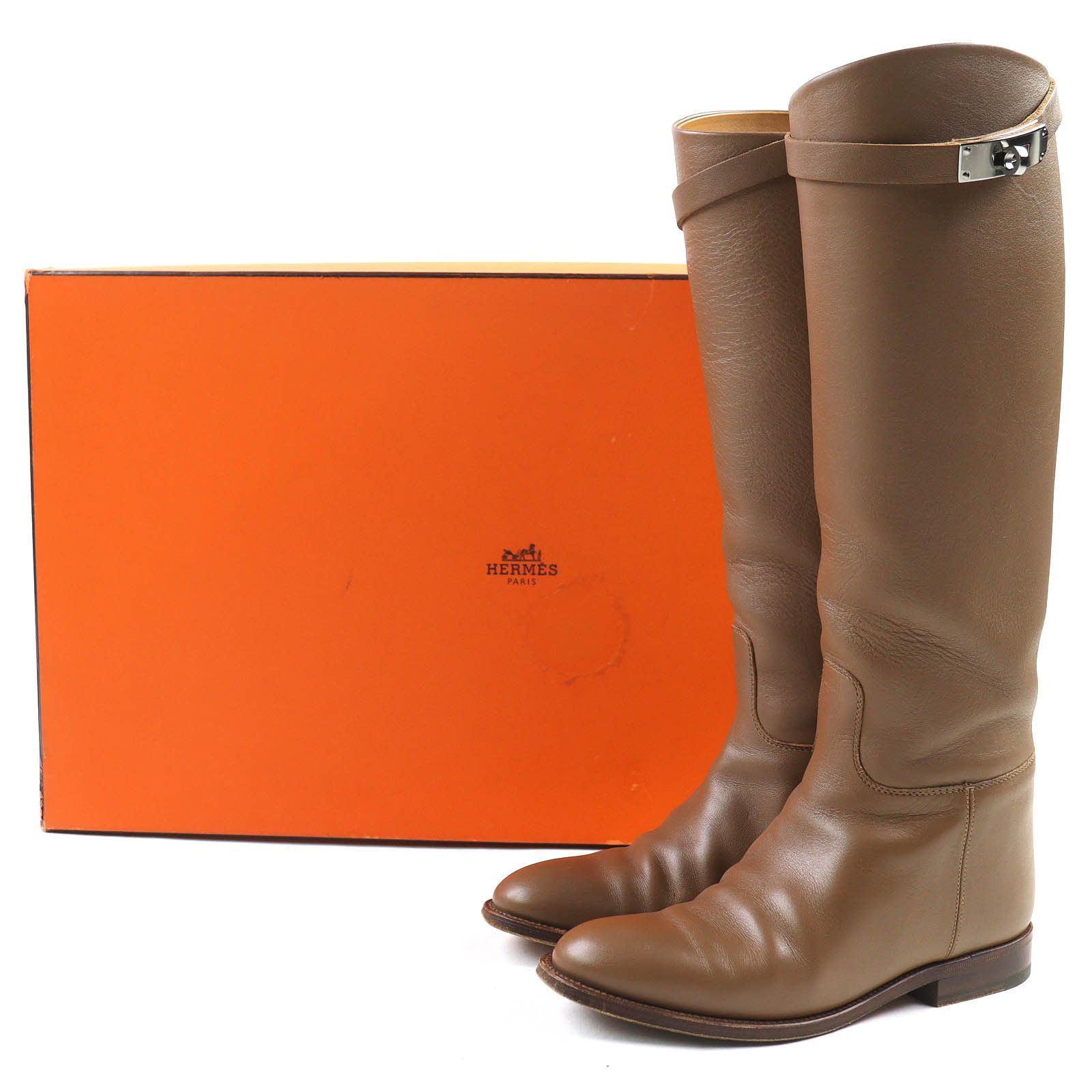 Hermes Hermes Hermes Jumping Kelly Buckle Leather Boots Leather Shoes DUTY FREE for USA Size ONE SIZE - 2 Thumbnail