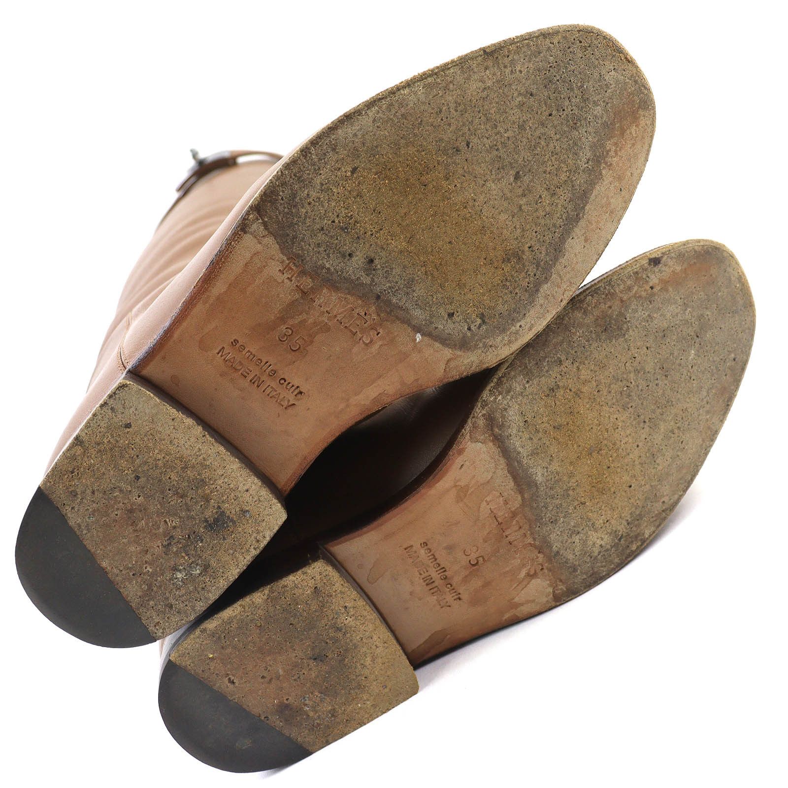 Hermes Hermes Hermes Jumping Kelly Buckle Leather Boots Leather Shoes DUTY FREE for USA Size ONE SIZE - 9 Thumbnail