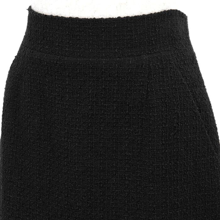 Chanel Chanel Chanel 09C P34889 Tweed Wool Skirt Leather Skirts P34889 DUTY FREE for USA Size ONE SIZE - 3 Thumbnail