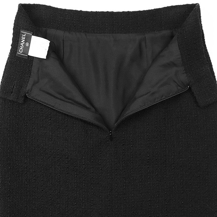 Chanel Chanel Chanel 09C P34889 Tweed Wool Skirt Leather Skirts P34889 DUTY FREE for USA Size ONE SIZE - 8 Thumbnail