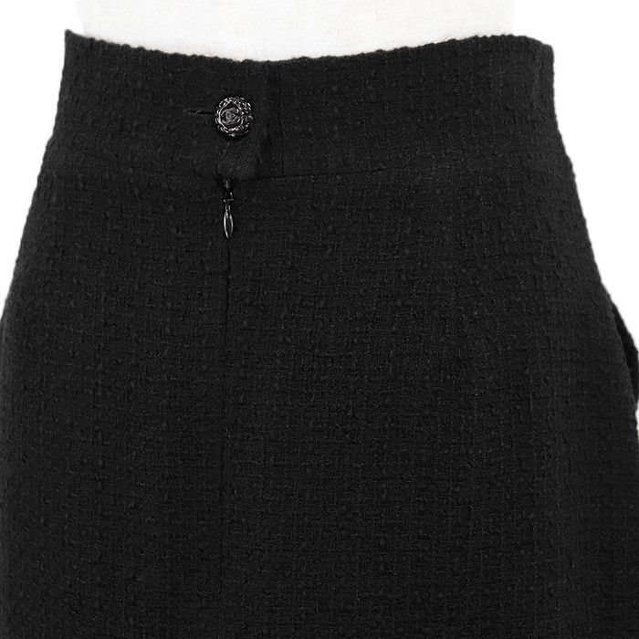 Chanel Chanel Chanel 09C P34889 Tweed Wool Skirt Leather Skirts P34889 DUTY FREE for USA Size ONE SIZE - 12 Thumbnail
