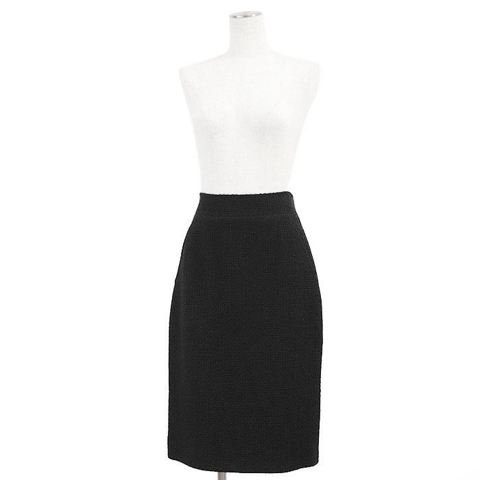Chanel Chanel Chanel 09C P34889 Tweed Wool Skirt Leather Skirts P34889 DUTY FREE for USA Size ONE SIZE - 2 Thumbnail