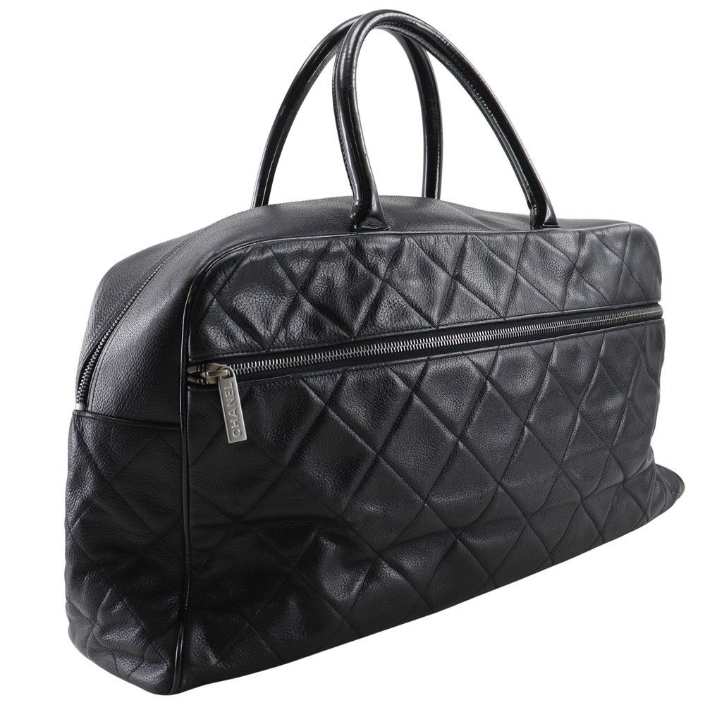 Chanel Chanel Chanel Matelasse Caviar Skin Boston Bag Leather Travel Bag DUTY FREE for USA Size ONE SIZE - 3 Thumbnail