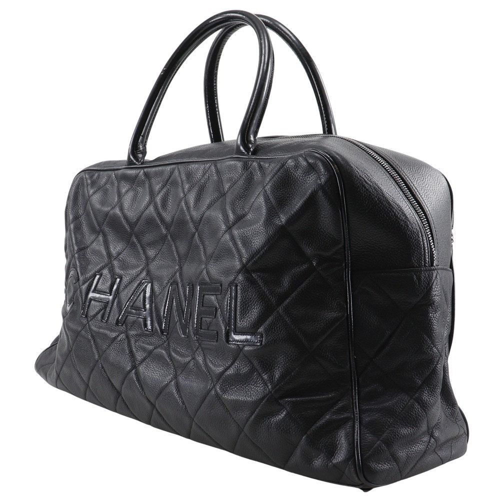 Chanel Chanel Chanel Matelasse Caviar Skin Boston Bag Leather Travel Bag DUTY FREE for USA Size ONE SIZE - 2 Thumbnail