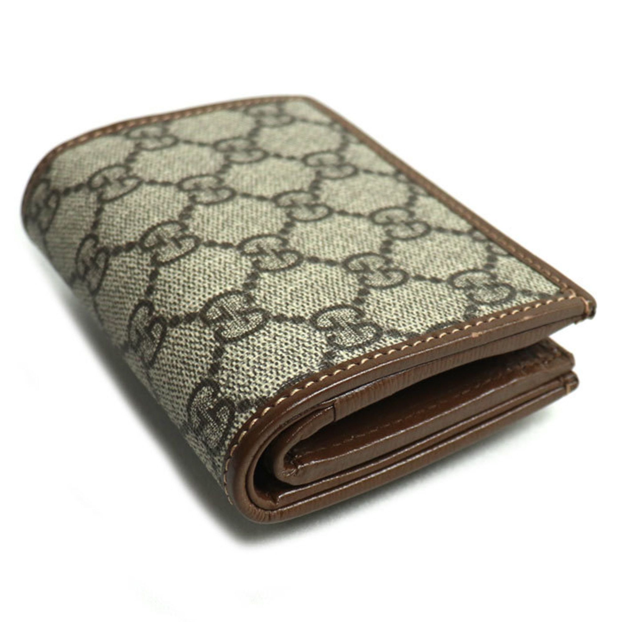 Gucci GUCCI Horsebit 1955 Card Case Wallet Bifold Beige/Ebony ?726846 92TCG 8563 Women's Size ONE SIZE - 2 Thumbnail