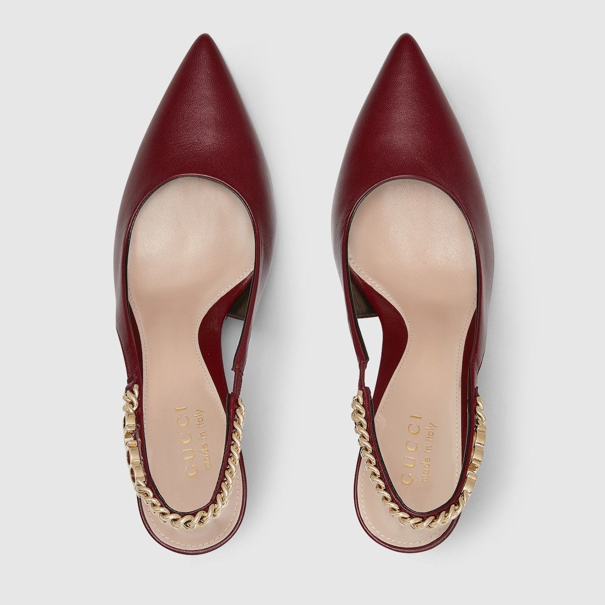 Gucci Gucci Signoria slingback pump 105mm in burgundy Size US 8 / IT 38 - 5 Thumbnail
