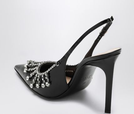 Gucci pump with crystal chain 105mm in black Size US 9.5 / IT 39.5 - 4 Thumbnail
