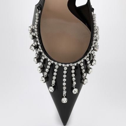 Gucci pump with crystal chain 105mm in black Size US 10.5 / IT 40.5 - 3 Thumbnail