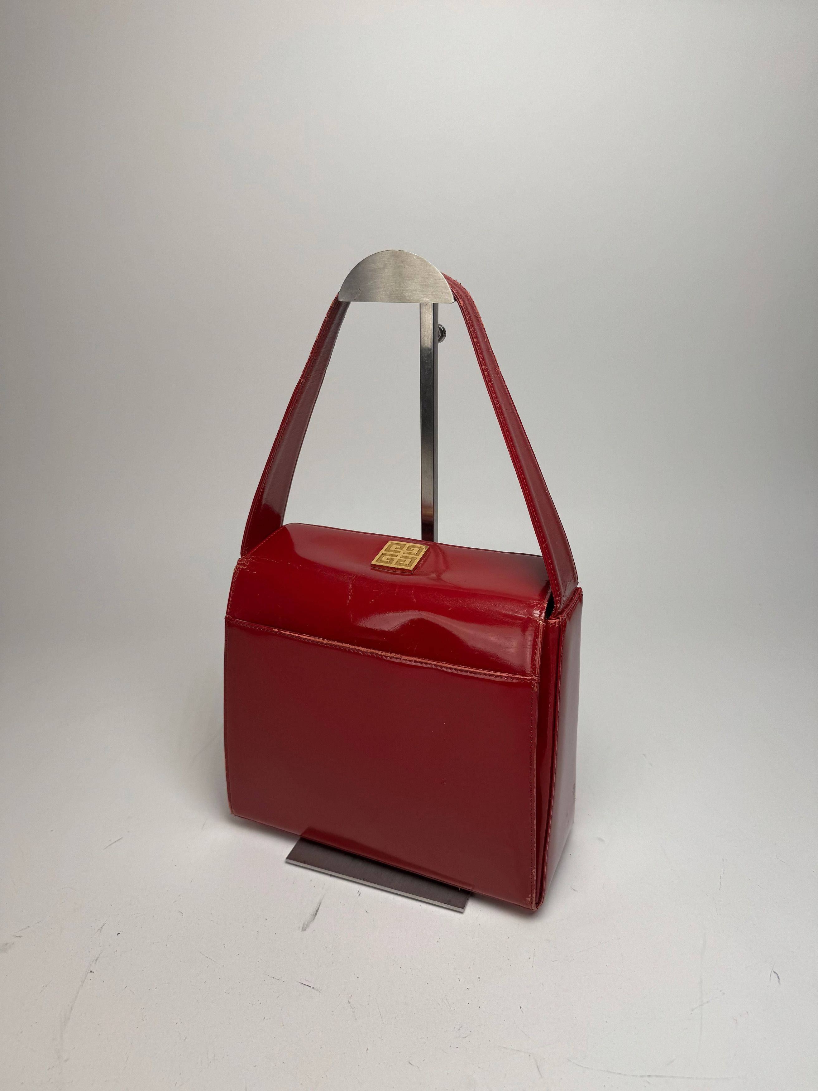 Givenchy Vintage Patent Leather Handbag Red Size ONE SIZE - 6 Thumbnail