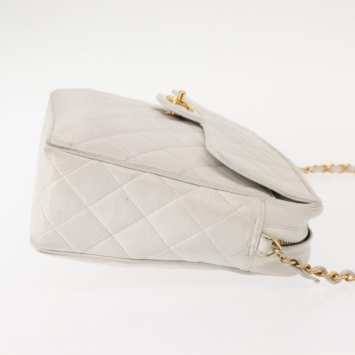 Chanel Chanel Vintage Front Pocket Camera Shoulder Bag Quilted Caviar Size ONE SIZE - 3 Thumbnail