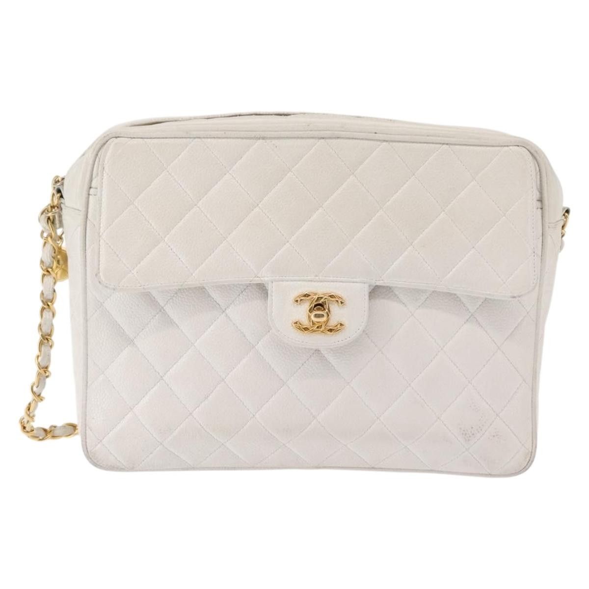 Chanel Chanel Vintage Front Pocket Camera Shoulder Bag Quilted Caviar Size ONE SIZE - 22 Thumbnail