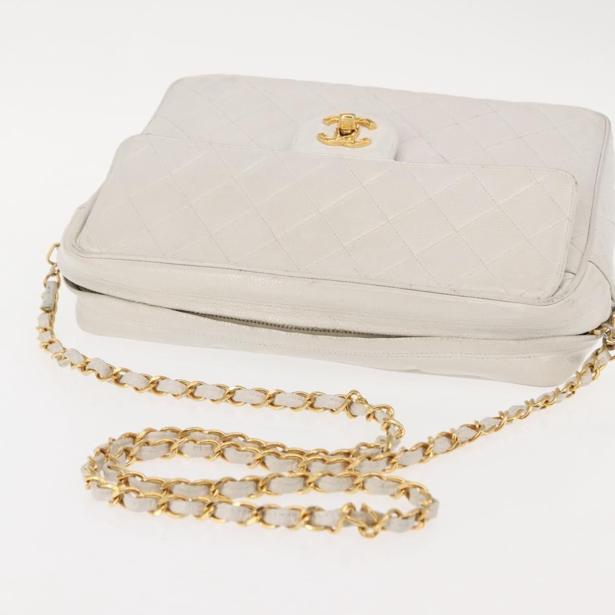 Chanel Chanel Vintage Front Pocket Camera Shoulder Bag Quilted Caviar Size ONE SIZE - 8 Thumbnail
