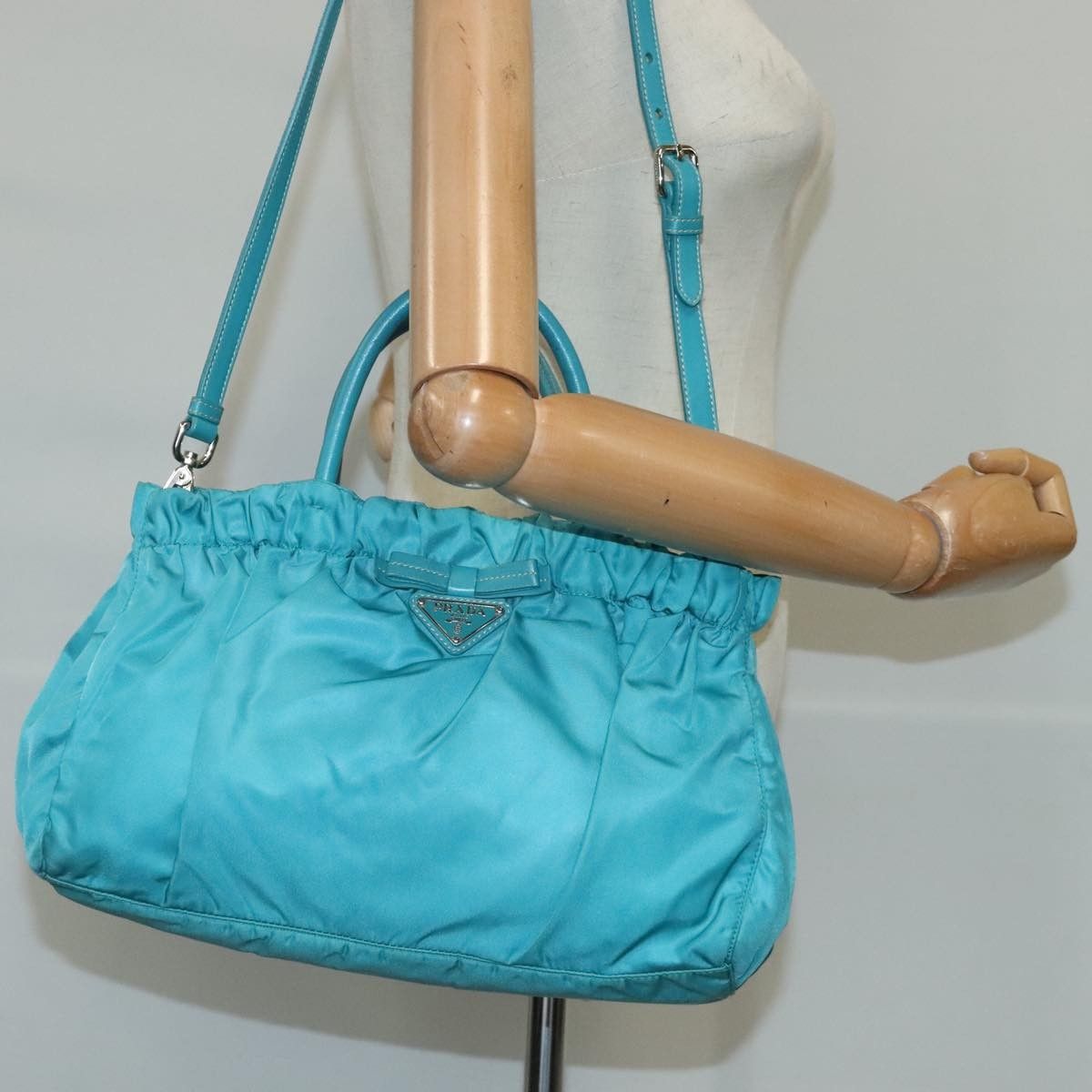 Prada Prada Bow Convertible Tote Tessuto Size ONE SIZE - 17 Thumbnail