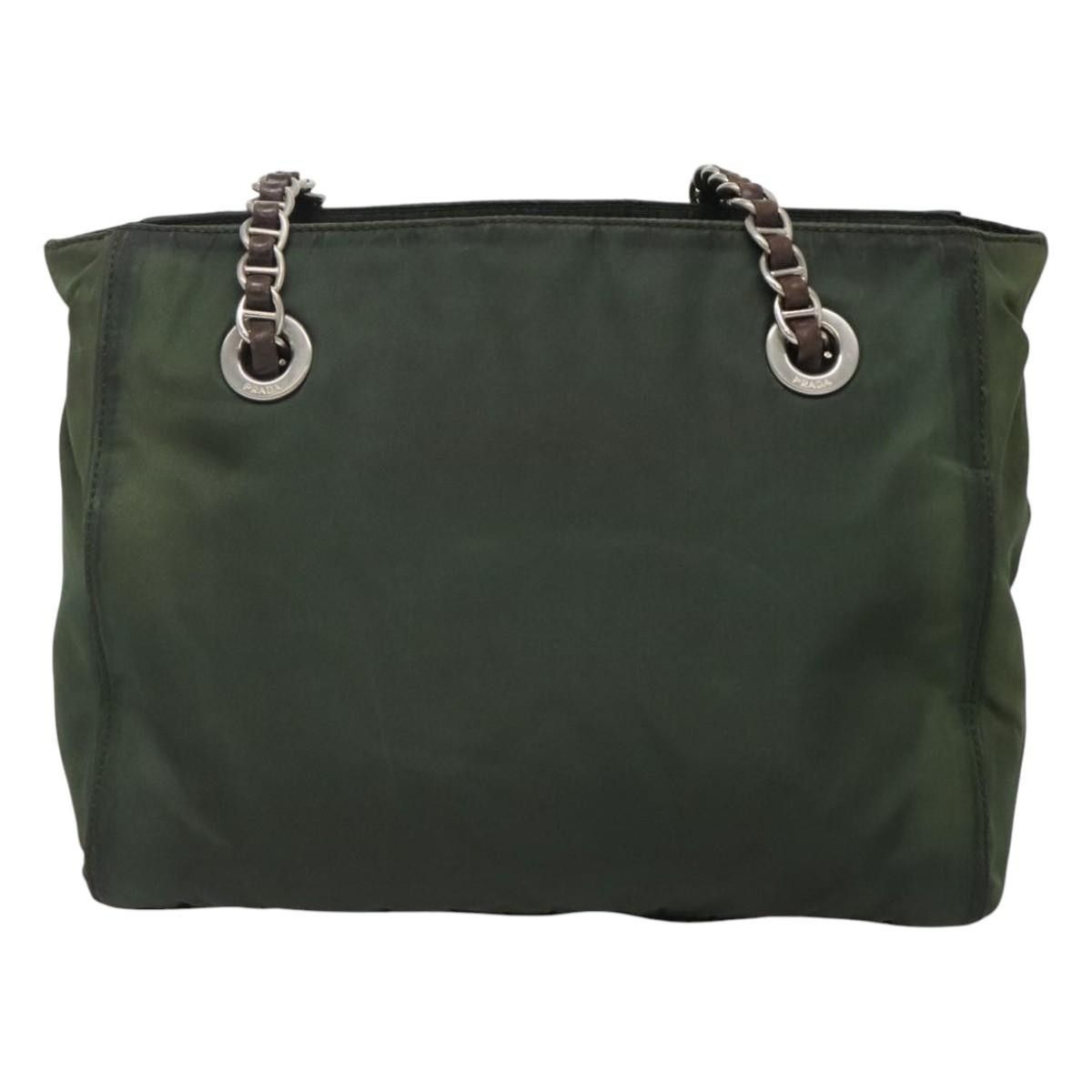 Prada Prada Vintage Chain Tote Tessuto Size ONE SIZE - 2 Thumbnail