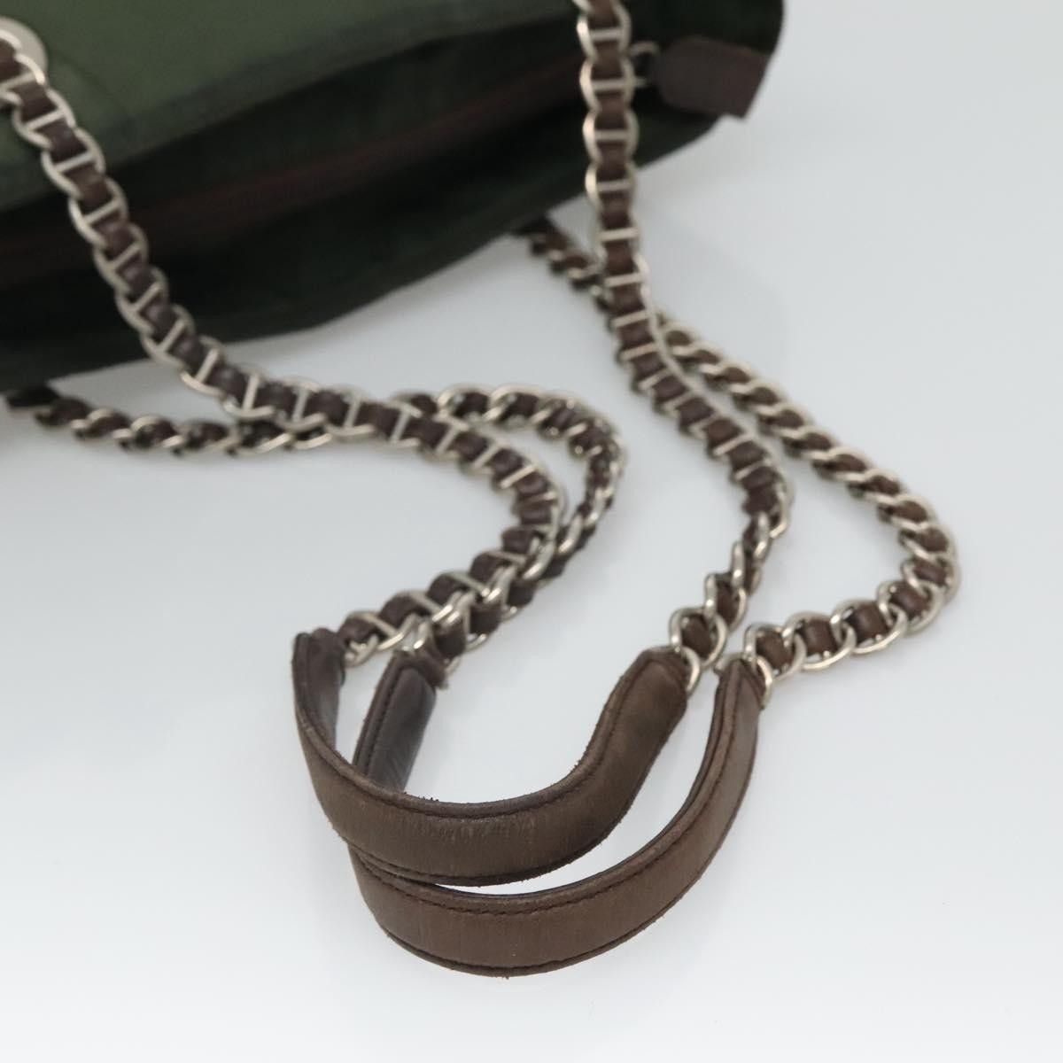 Prada Prada Vintage Chain Tote Tessuto Size ONE SIZE - 9 Thumbnail