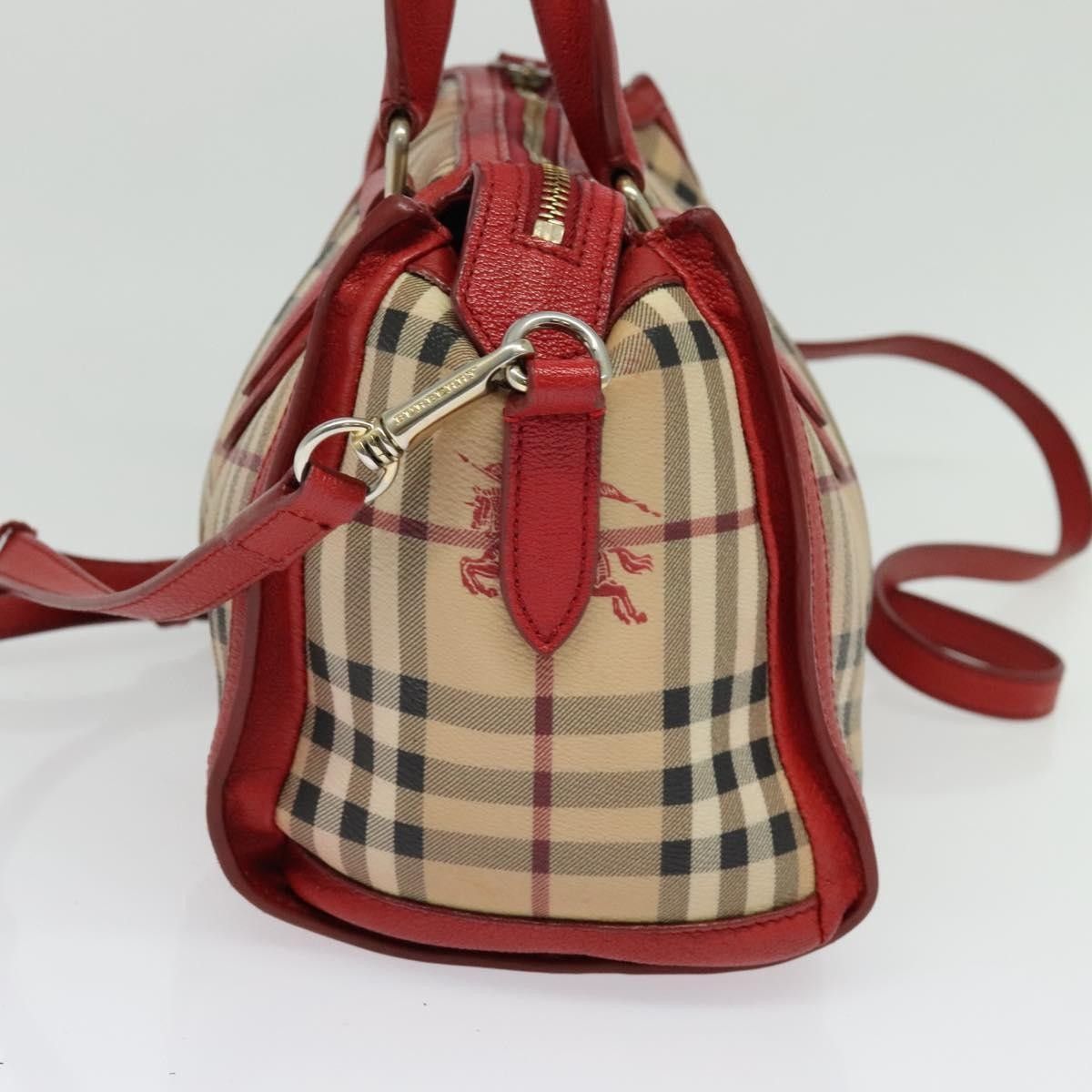 Burberry Burberry Pilgrim Satchel Haymarket Coated Canvas Size ONE SIZE - 4 Thumbnail