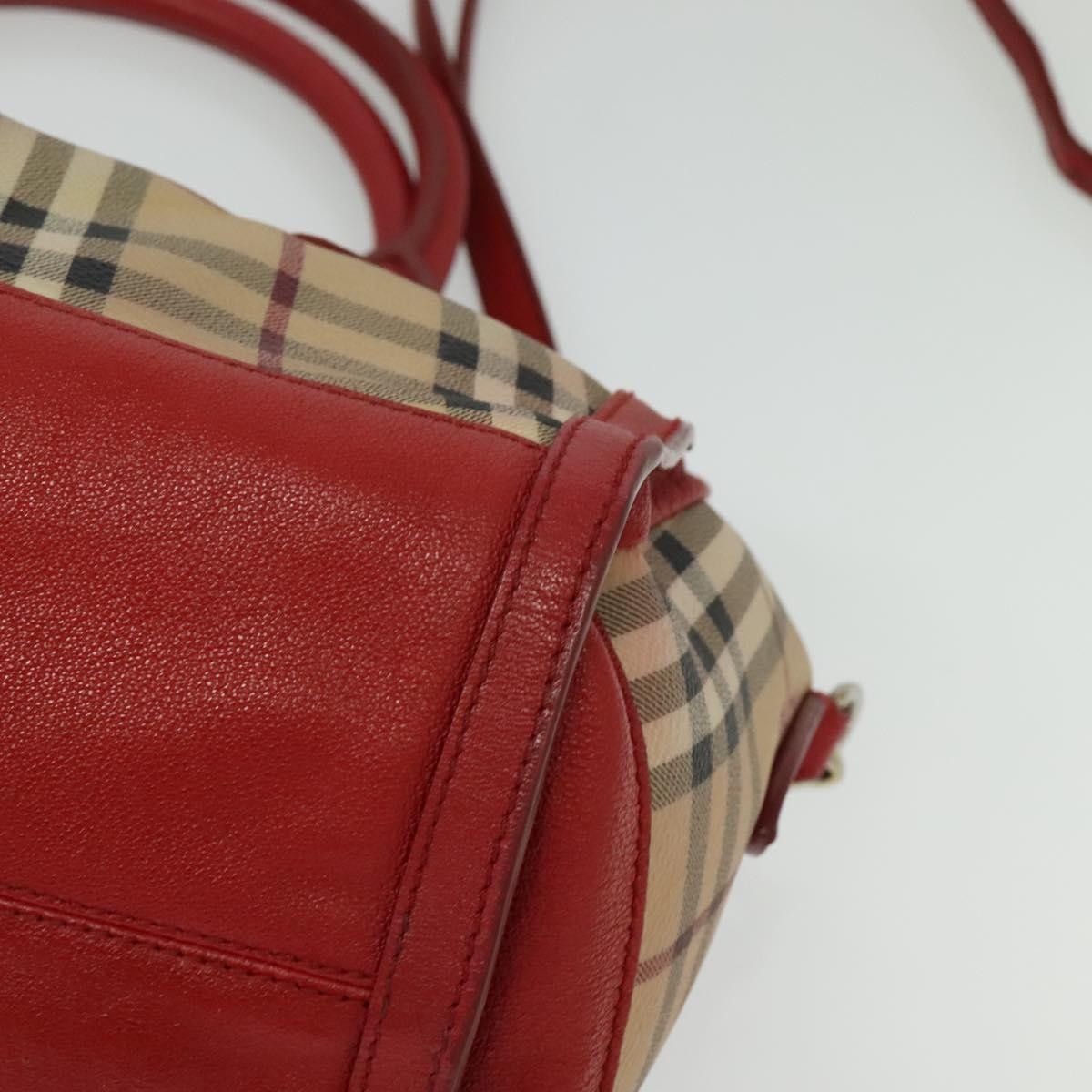Burberry Burberry Pilgrim Satchel Haymarket Coated Canvas Size ONE SIZE - 11 Thumbnail