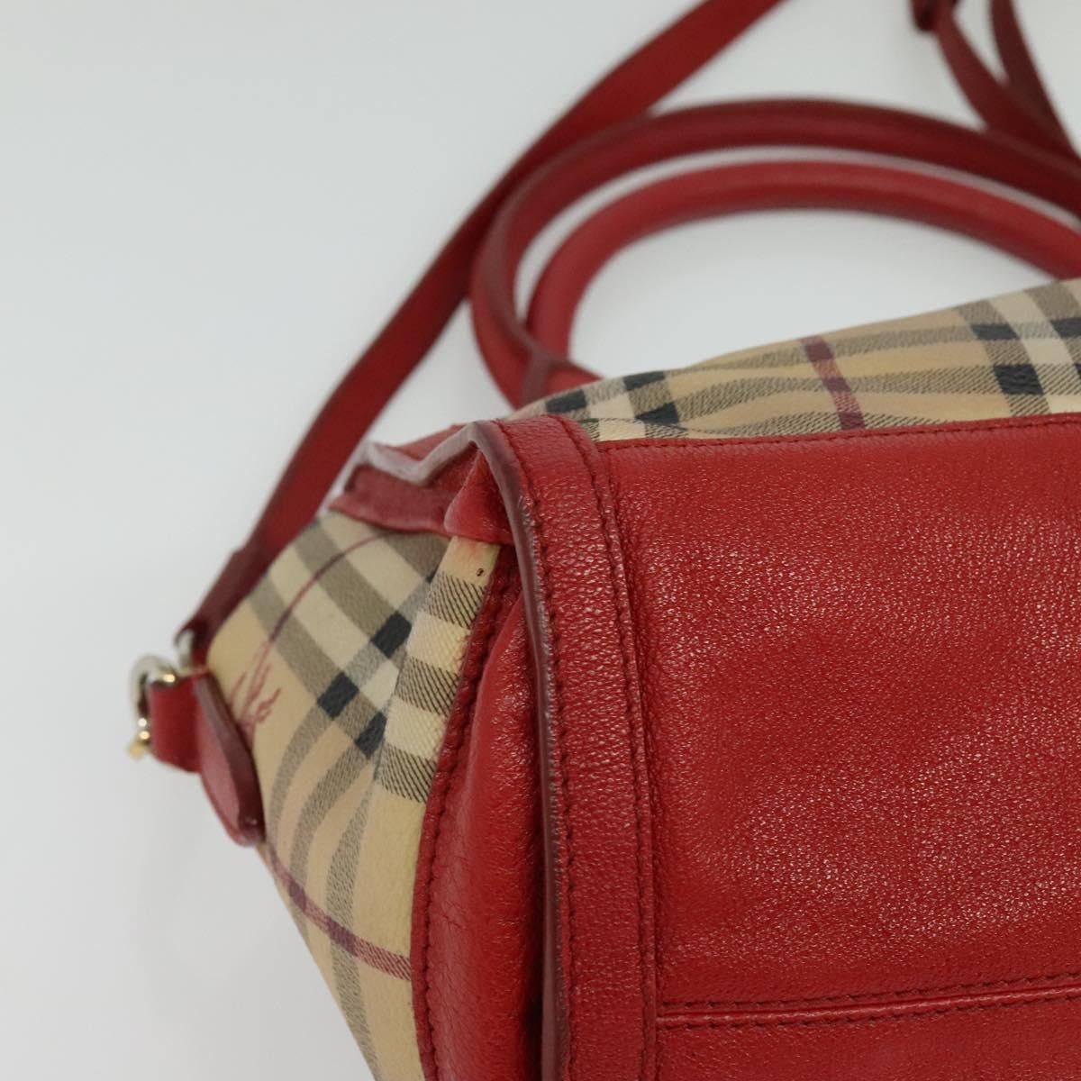Burberry Burberry Pilgrim Satchel Haymarket Coated Canvas Size ONE SIZE - 10 Thumbnail