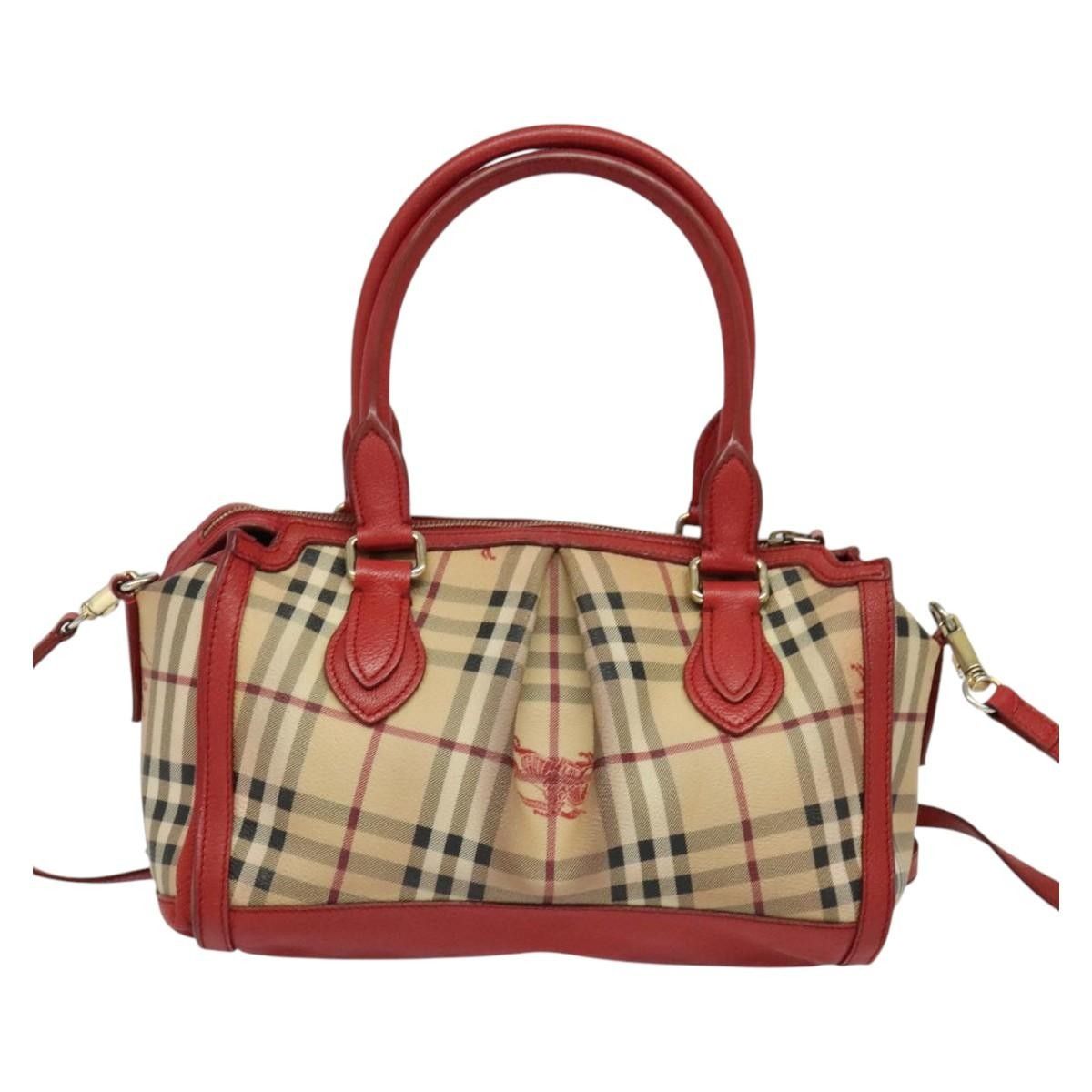 Burberry Burberry Pilgrim Satchel Haymarket Coated Canvas Size ONE SIZE - 2 Thumbnail