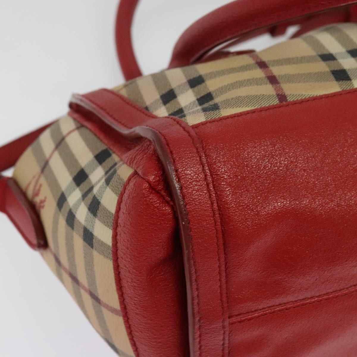 Burberry Burberry Pilgrim Satchel Haymarket Coated Canvas Size ONE SIZE - 12 Thumbnail