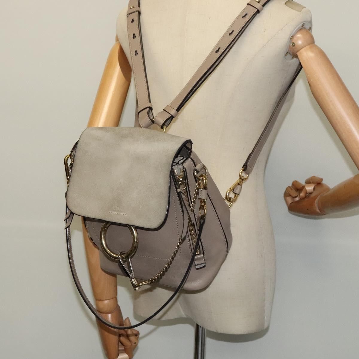 Chloe Chloe Faye Shoulder Bag Leather and Suede Size ONE SIZE - 14 Thumbnail