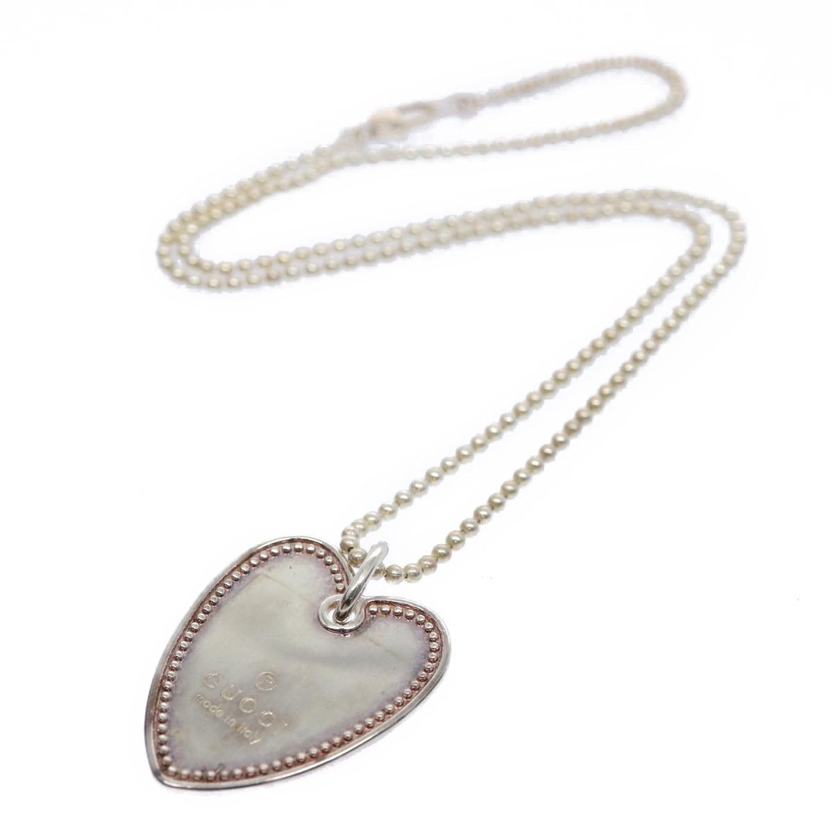 Gucci Gucci Heart Necklace Silver Size ONE SIZE - 7 Thumbnail