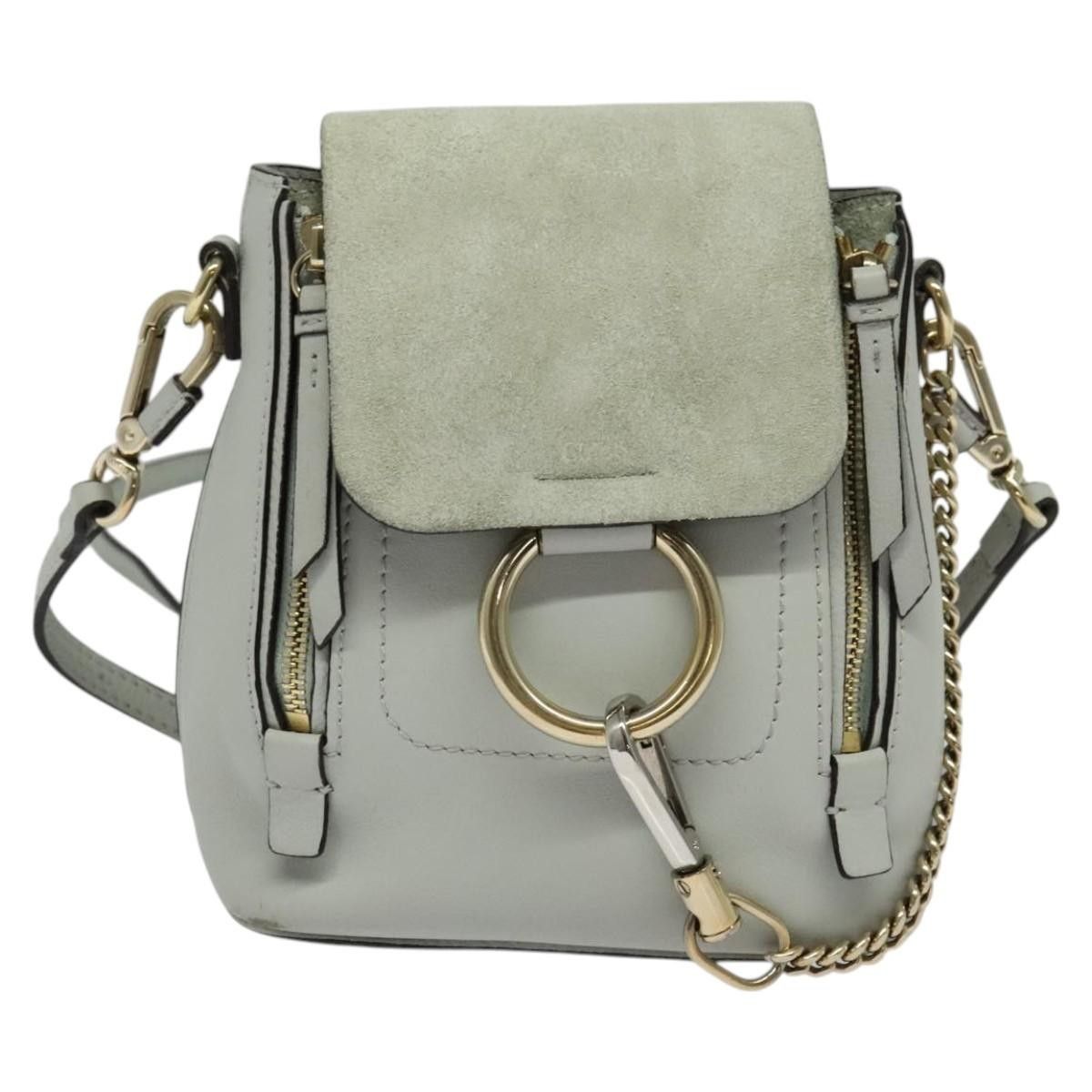 Chloe Chloe Faye Backpack Leather and Suede Size ONE SIZE - 18 Thumbnail