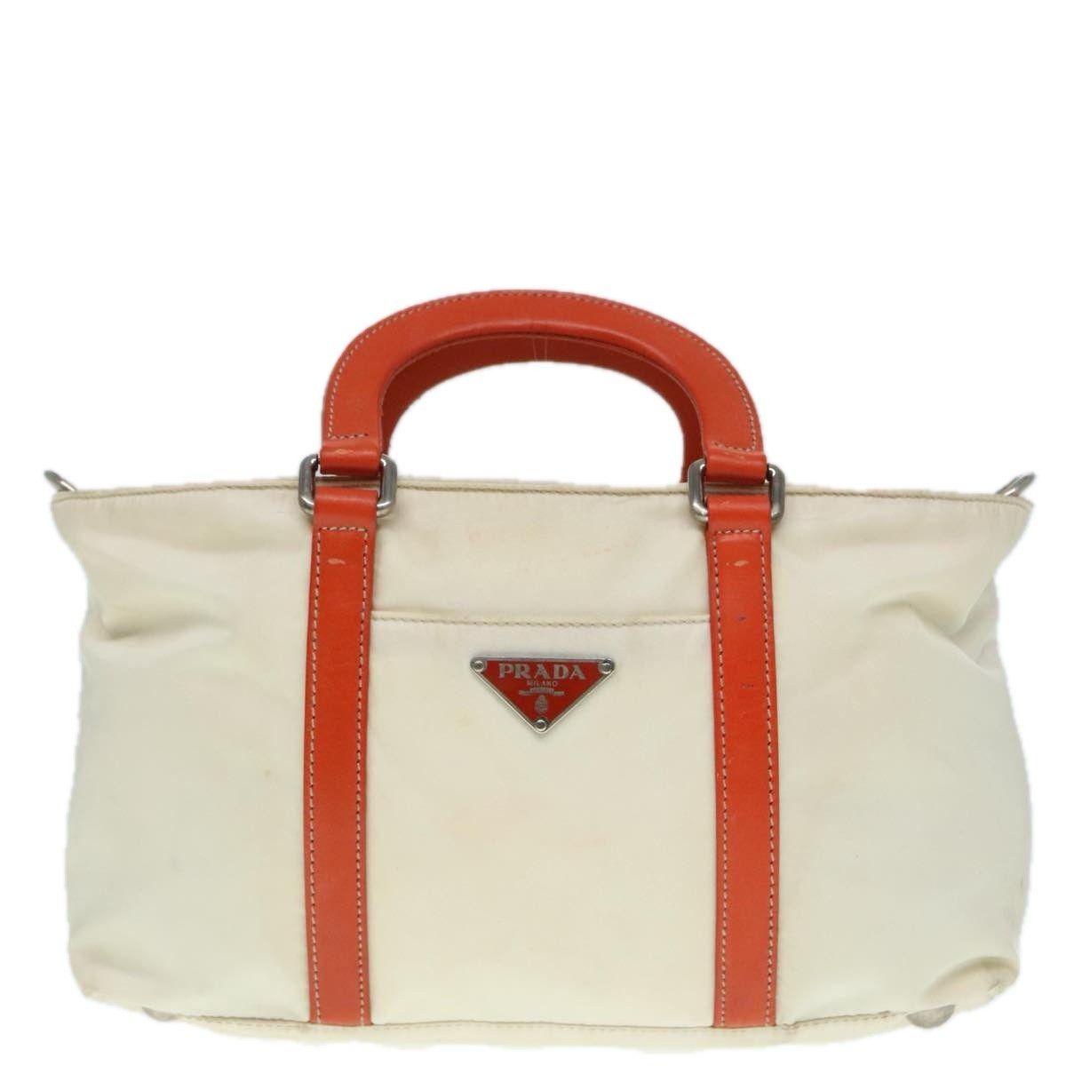 Prada Prada Vintage Zip Handbag Tessuto Size ONE SIZE - 17 Thumbnail