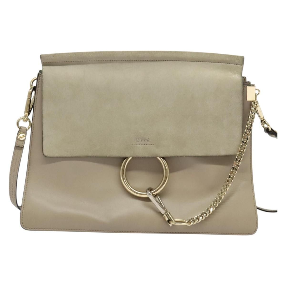 Chloe Chloe Faye Shoulder Bag Leather and Suede Size ONE SIZE - 18 Thumbnail