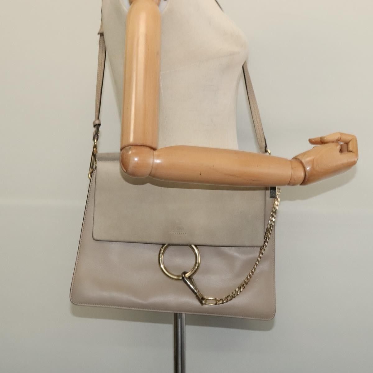 Chloe Chloe Faye Shoulder Bag Leather and Suede Size ONE SIZE - 13 Thumbnail