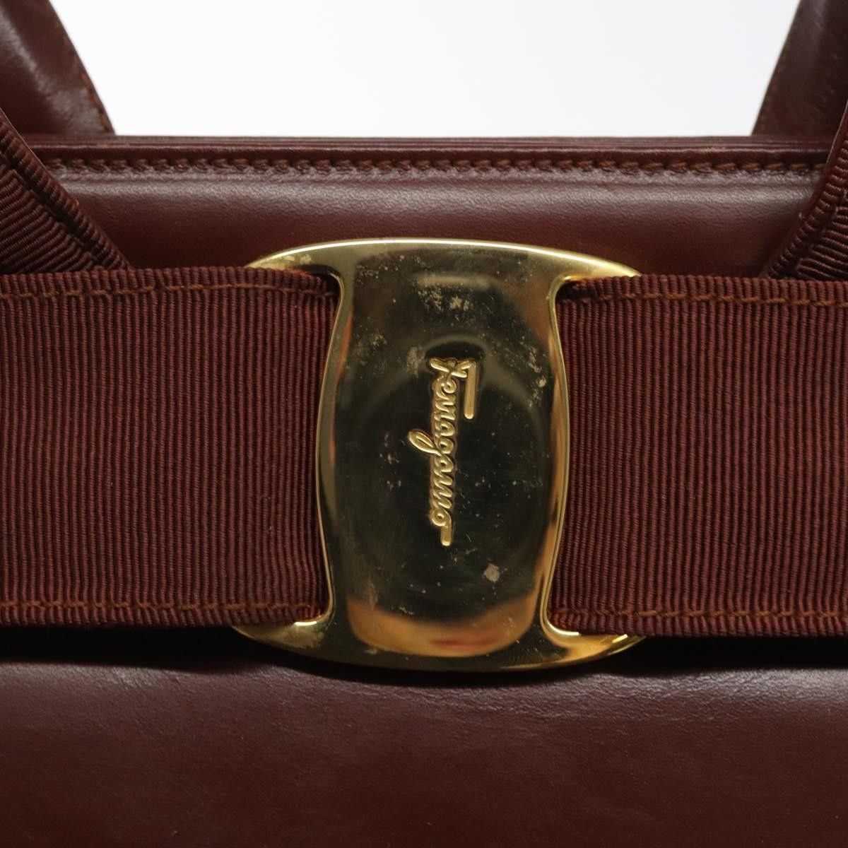 Salvatore Ferragamo Salvatore Ferragamo Convertible Vara Bow Tote Leather Size ONE SIZE - 12 Thumbnail