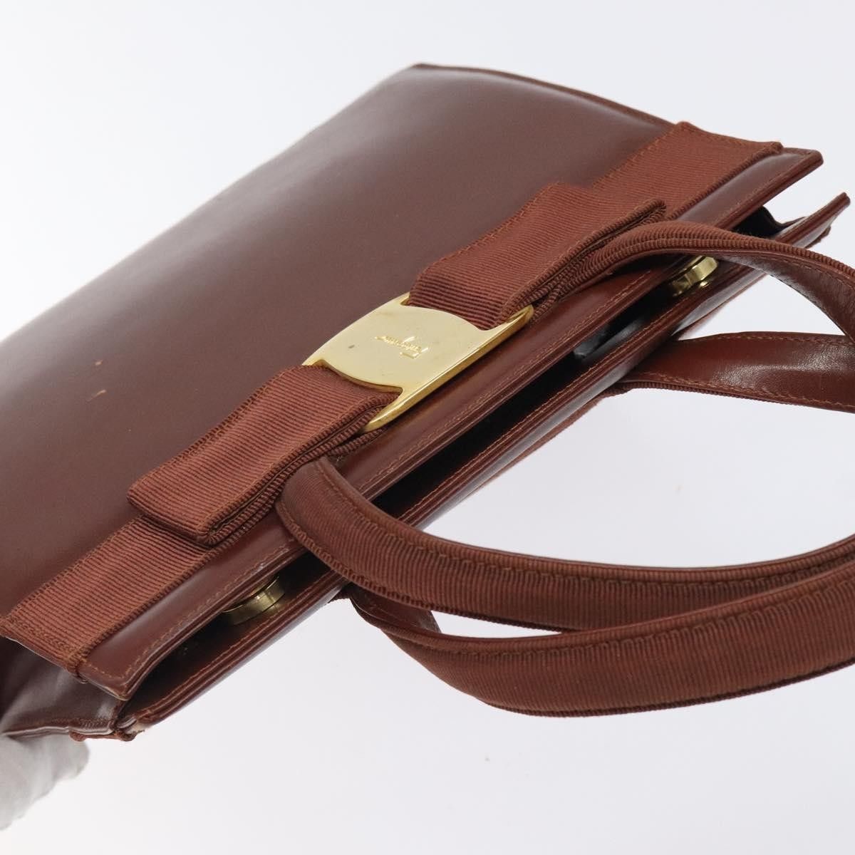 Salvatore Ferragamo Salvatore Ferragamo Convertible Vara Bow Tote Leather Size ONE SIZE - 16 Thumbnail