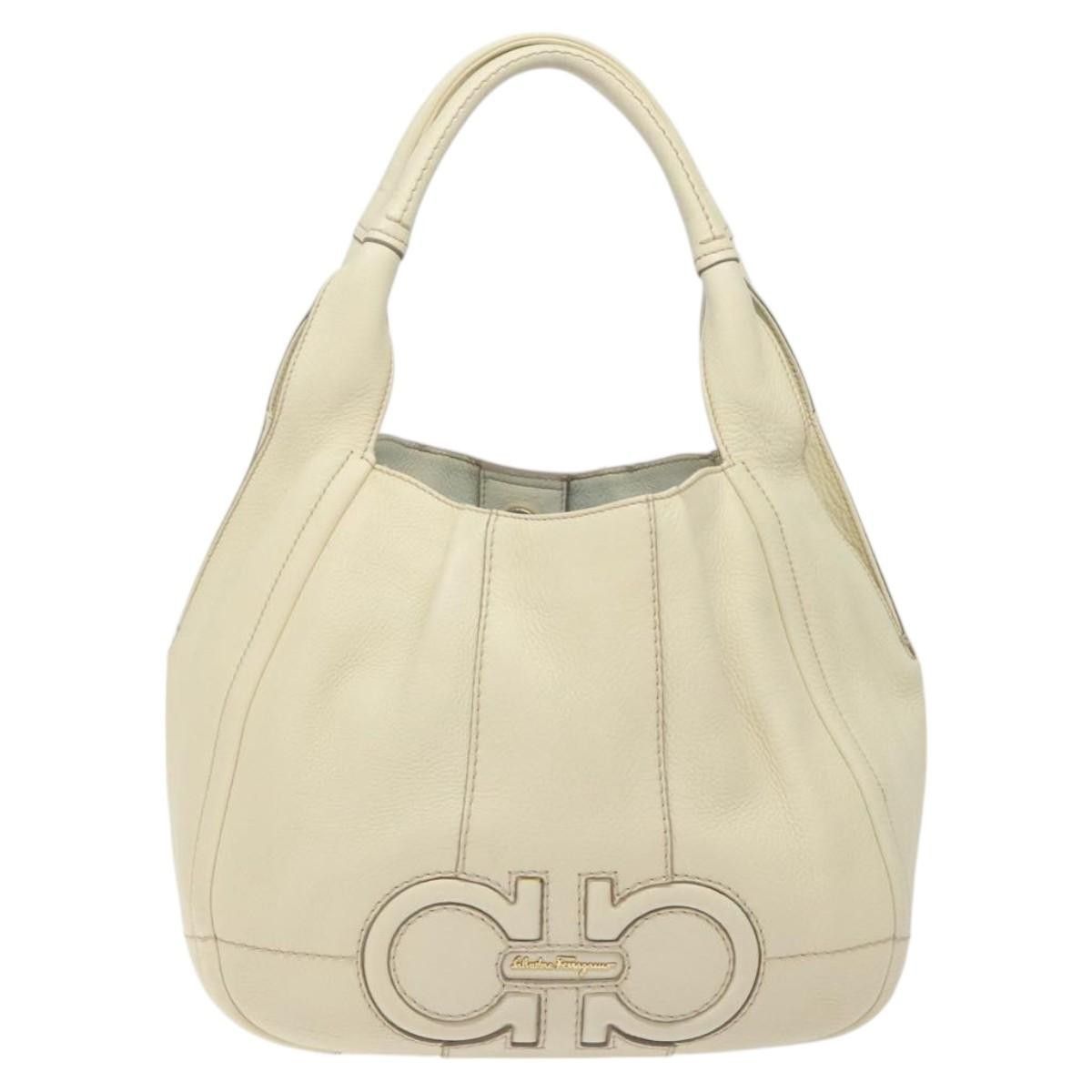 Salvatore Ferragamo Salvatore Ferragamo Gancini Hobo Stitched Leather Size ONE SIZE - 18 Thumbnail